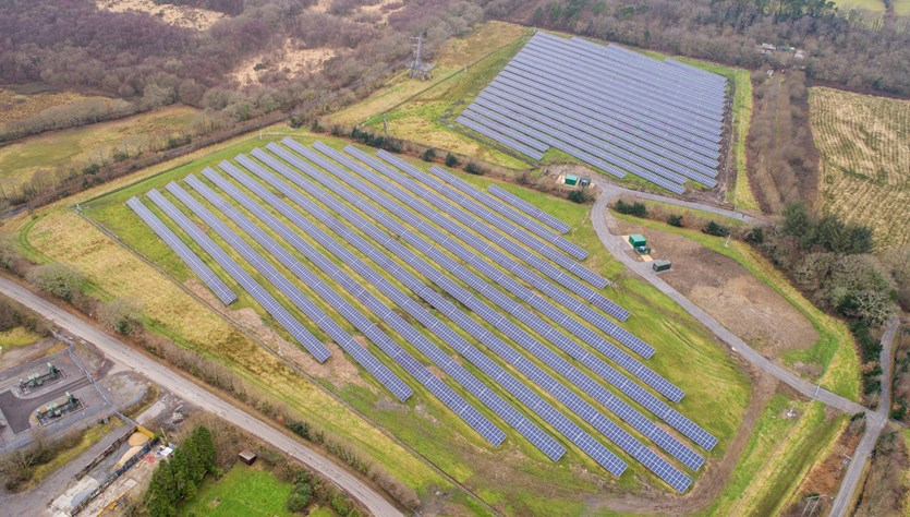 Swansea Bay Solar Farm Both Fields Complete