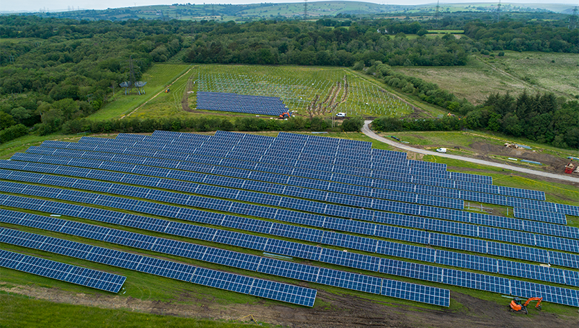 Vital Energi Swansea Bay University Health Board Solar Farm South Field Complete 1