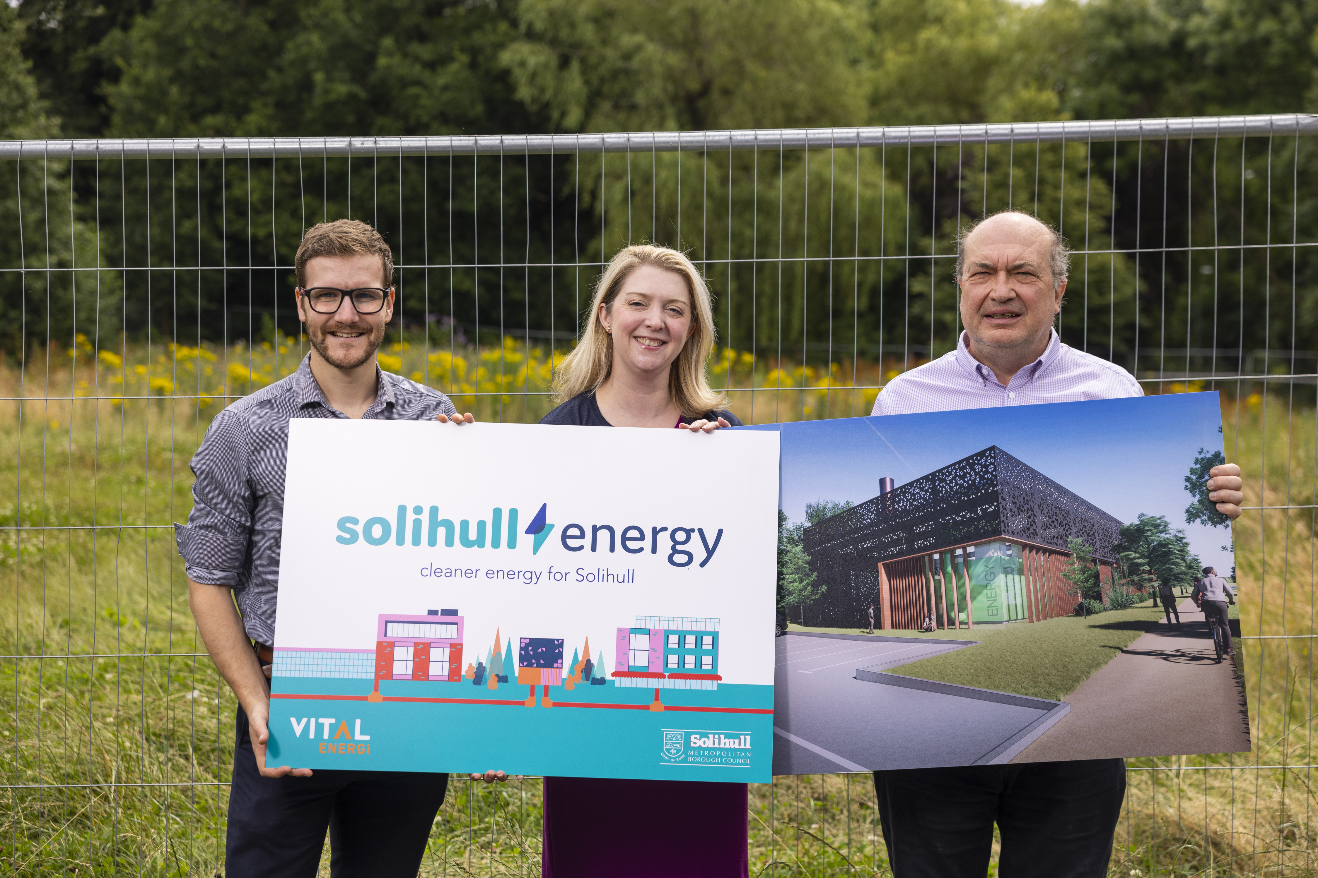 Group Photo of Solihull Energy, Council, Vital Energy and SEL