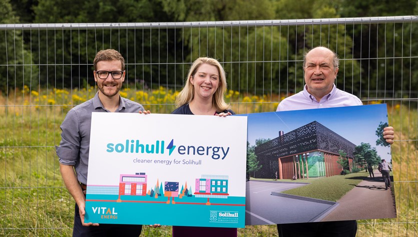 Group Photo of Solihull Energy, Council, Vital Energy and SEL