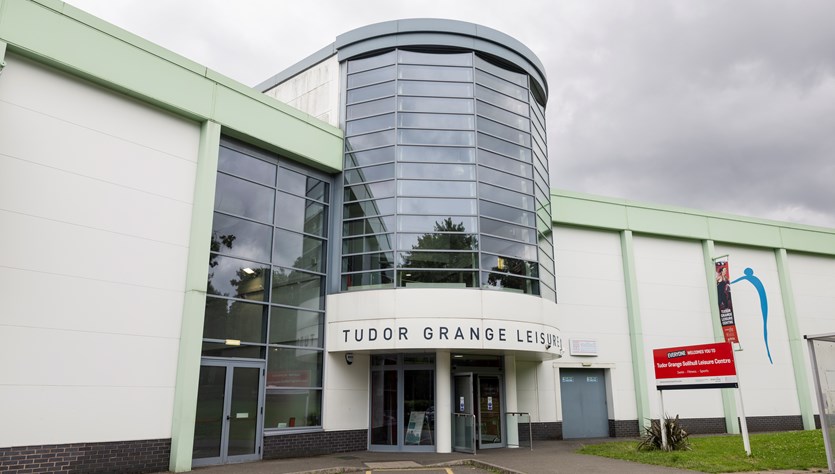 Exterior of Tudor Grange Leisure Centre Solihull