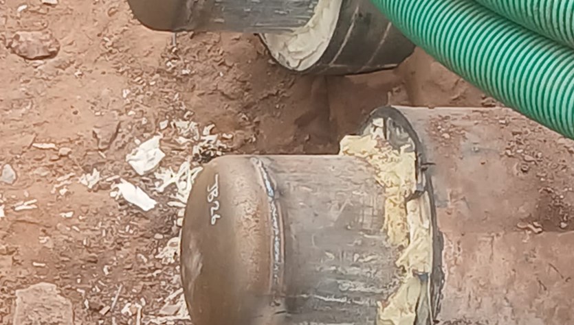 Old Pipework Capped Off