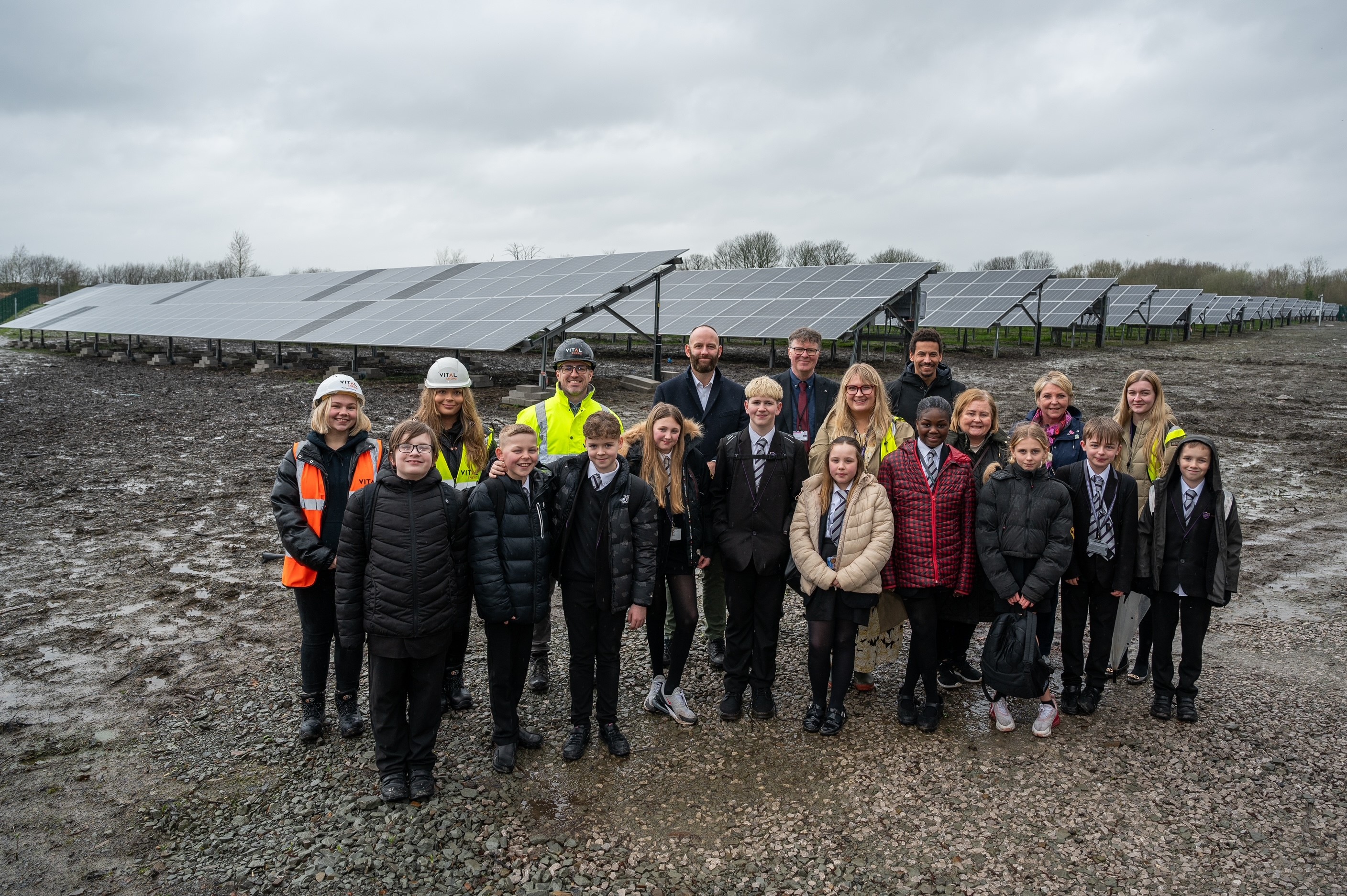 Group Shot At Solar Farm