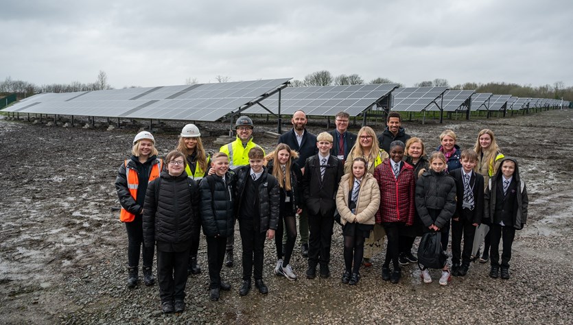 Group Shot At Solar Farm